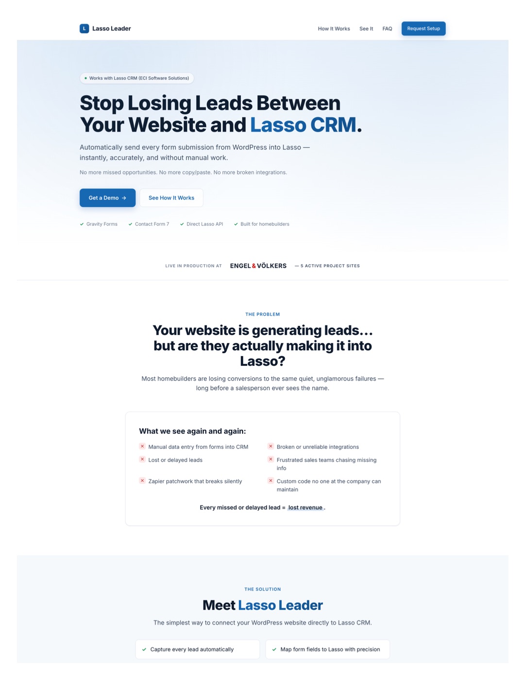 WordPress plugin landing page