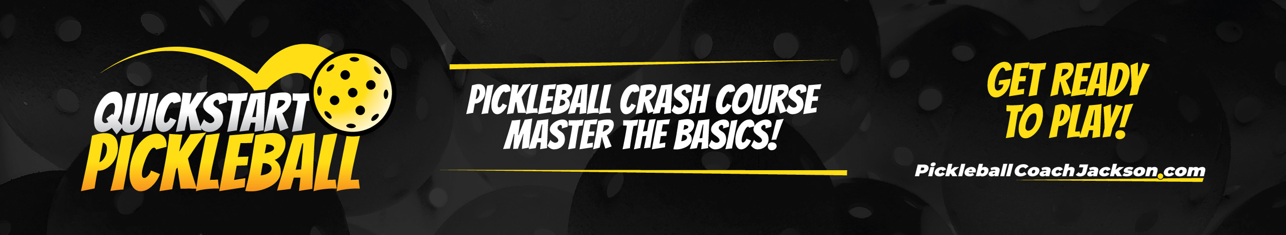 Quickstart pickleball lesson poster