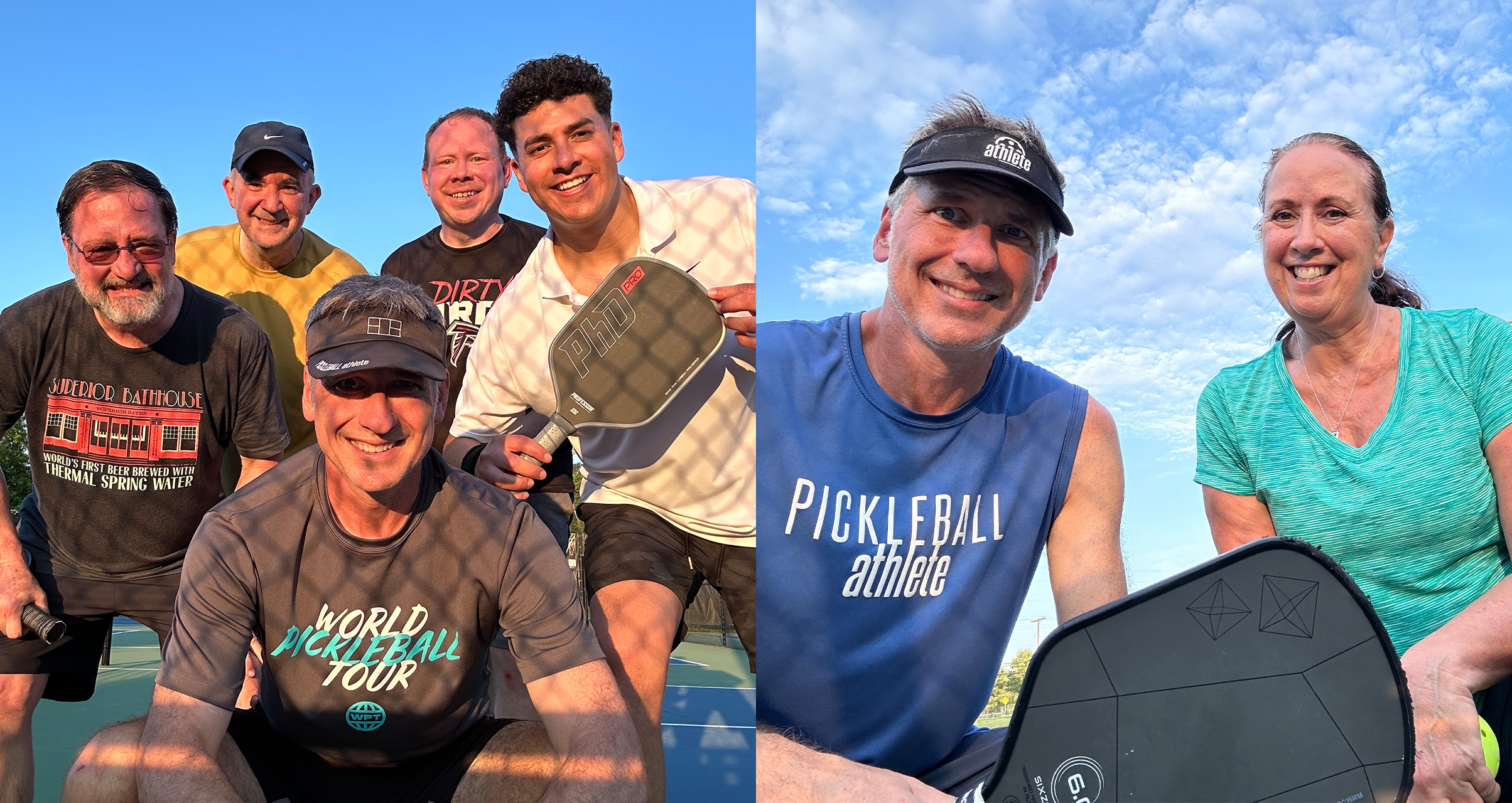 Pickleball students with Jackson Murphy